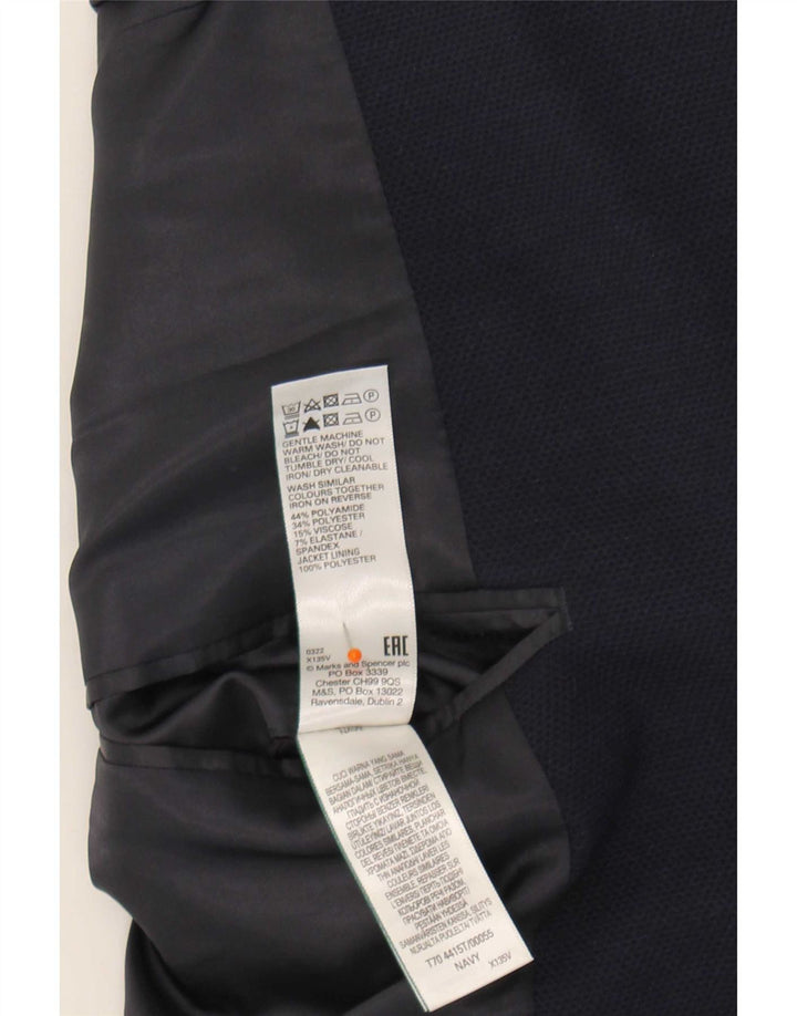 Marks & Spencer jachetă pentru bărbați cu 2 nasturi, UK 48 4XL, albastru bleumarin, poliamidă