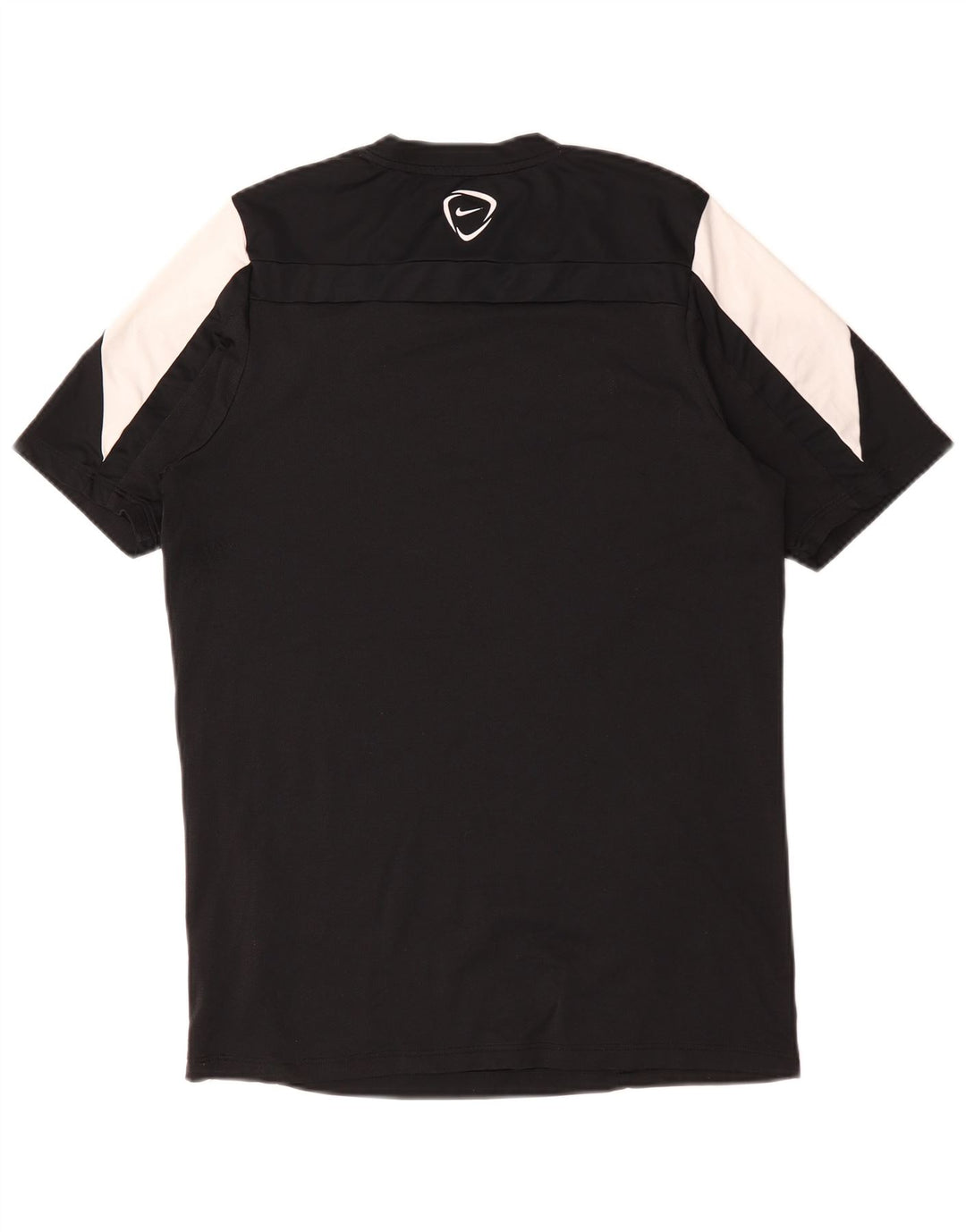 Nike Mens Dri Fit T-Shirt Top Large Black Colourblock Polyester