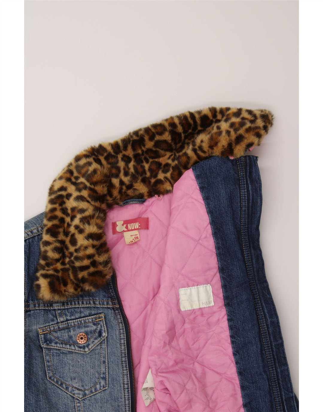 H&M Girls Denim Jacket 13-14 Years Blue Cotton Vintage H&M and Second-Hand H&M from Messina Hembry 