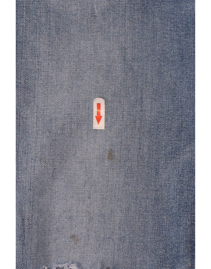 Hugo Boss Mens Distressed Slim Jeans W32 L32 Blue Cotton