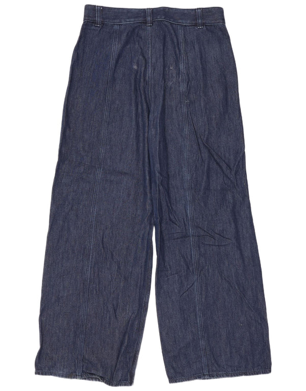 Cos Womens High Rise Wide Leg Jeans EU 40 Medium W34 L30 Navy Blue Cotton