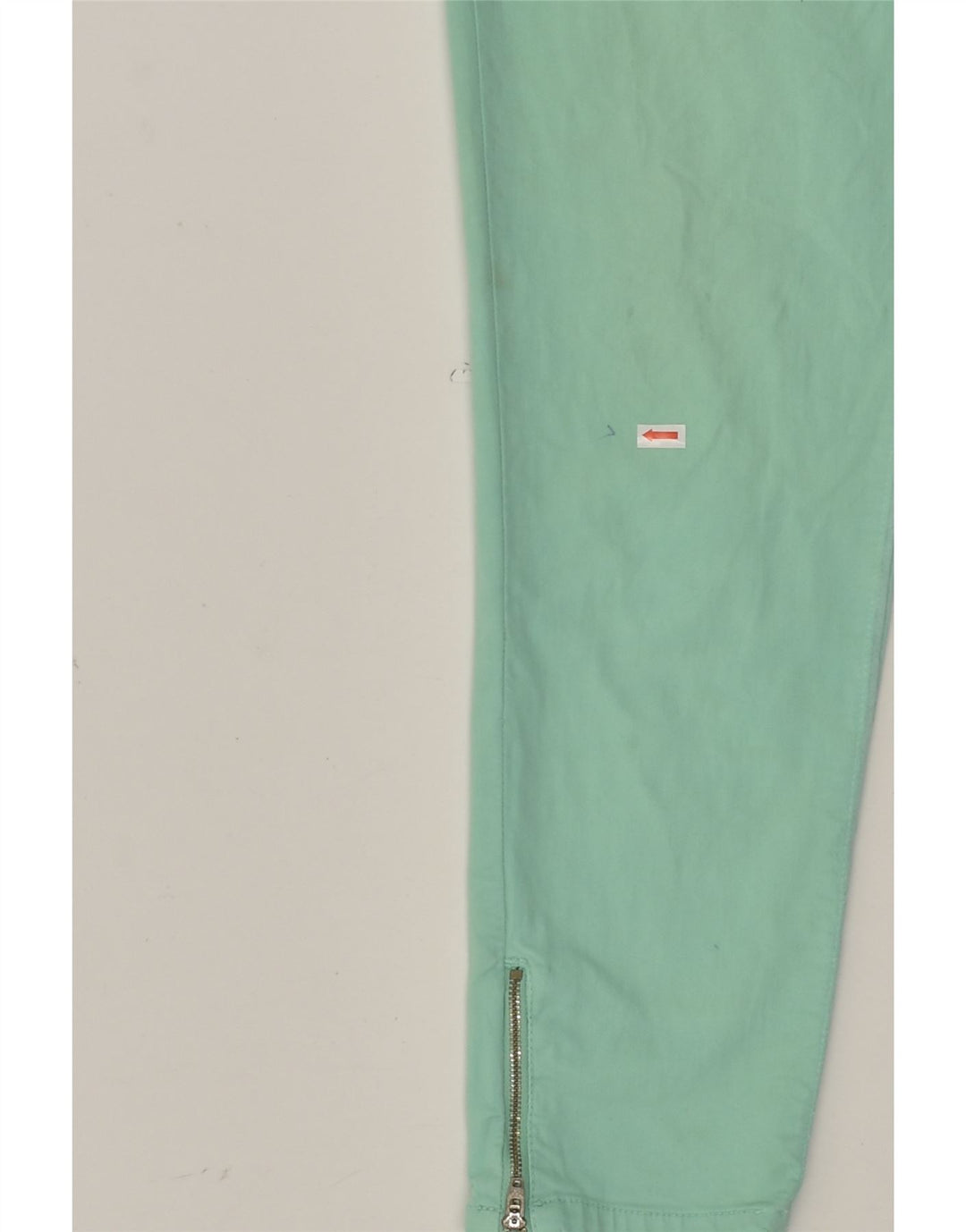 SUPERDRY Womens Low Waist Cropped Trousers W32 L25 Green Cotton | Vintage Superdry | Thrift | Second-Hand Superdry | Used Clothing | Messina Hembry 