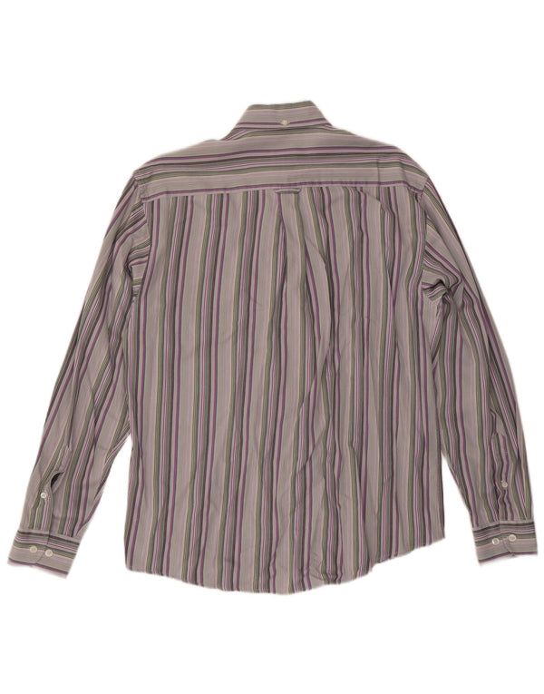 Camicia da uomo McGregor in cotone a righe grigio medio