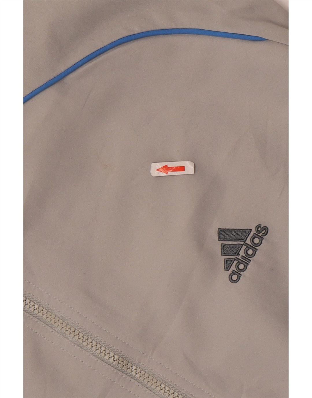 Giacca da tuta da uomo Adidas UK 42/44 Large Grigio Poliestere
