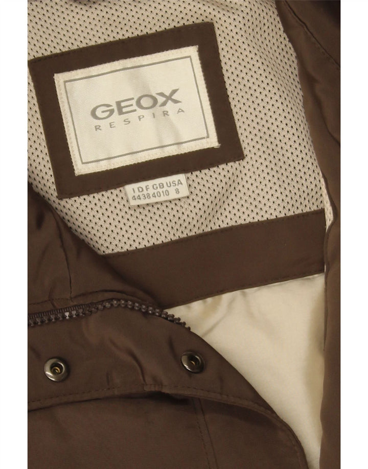 Geox Womens Oversized Padded Coat UK 10 Small Brown Polyester