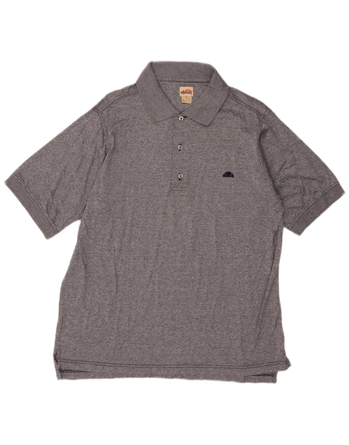 Polo da uomo Ellesse in cotone mélange medio blu navy