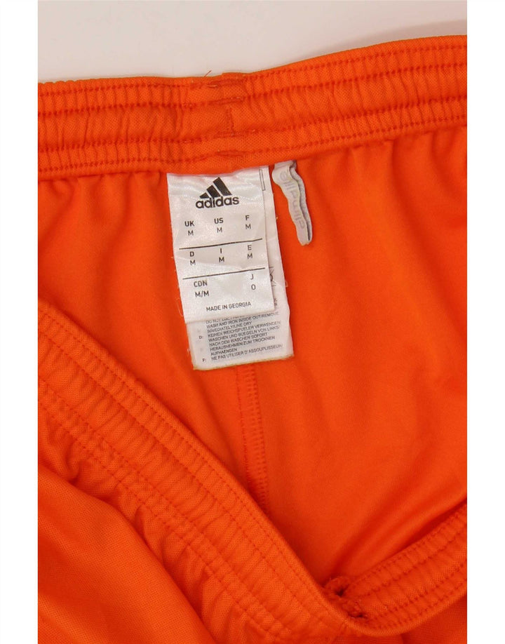 Adidas Mens Climalite Sport Shorts Medium Orange Polyester