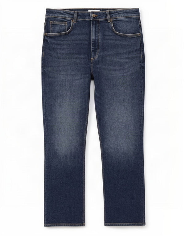 Zara Damen Straight Jeans EU 46 2XL W36 L26 Blau