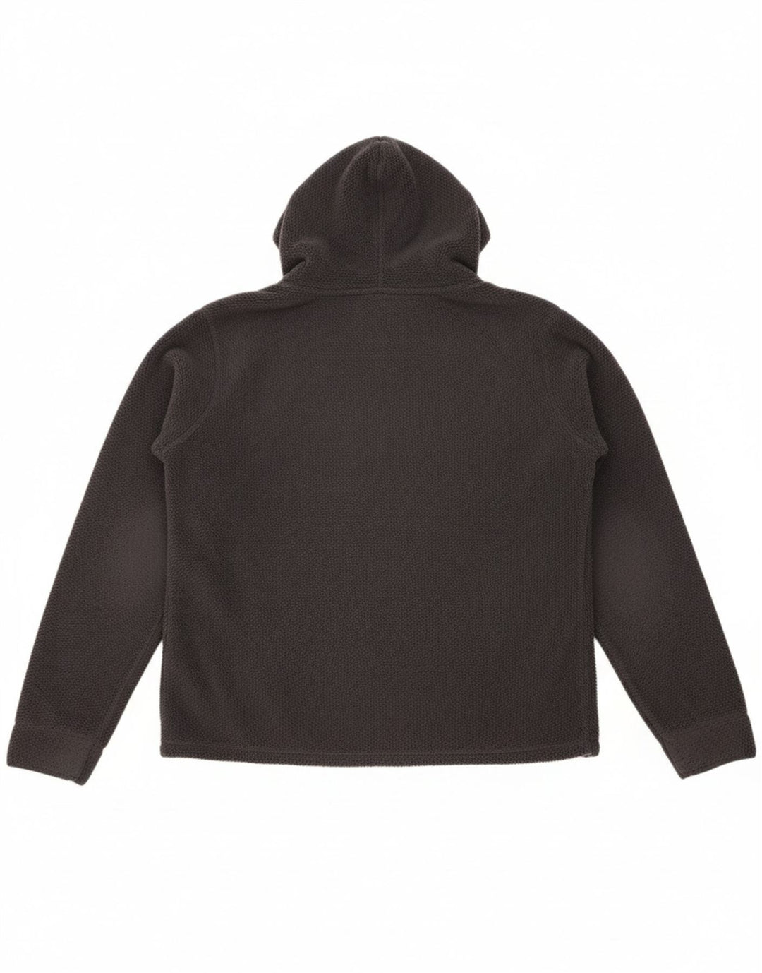 ANIMAL Womens Hooded Fleece Jacket UK 14 Large Grey Polyester
