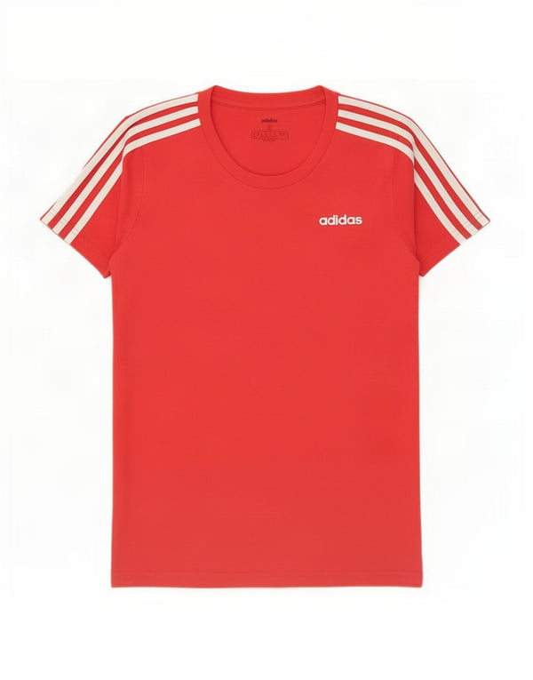 Adidas Damen T-Shirt Top UK 8/10 Small Rot