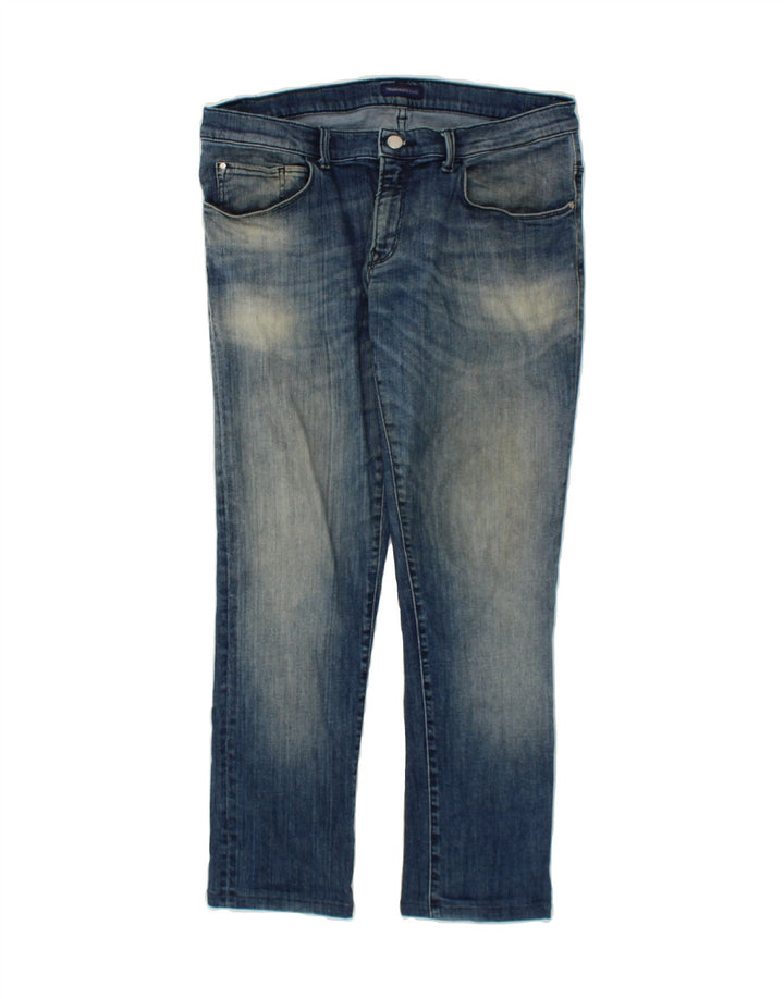 TRUSSARDI Womens Slim Jeans W33 L27 Blue Vintage Trussardi and Second-Hand Trussardi from Messina Hembry 
