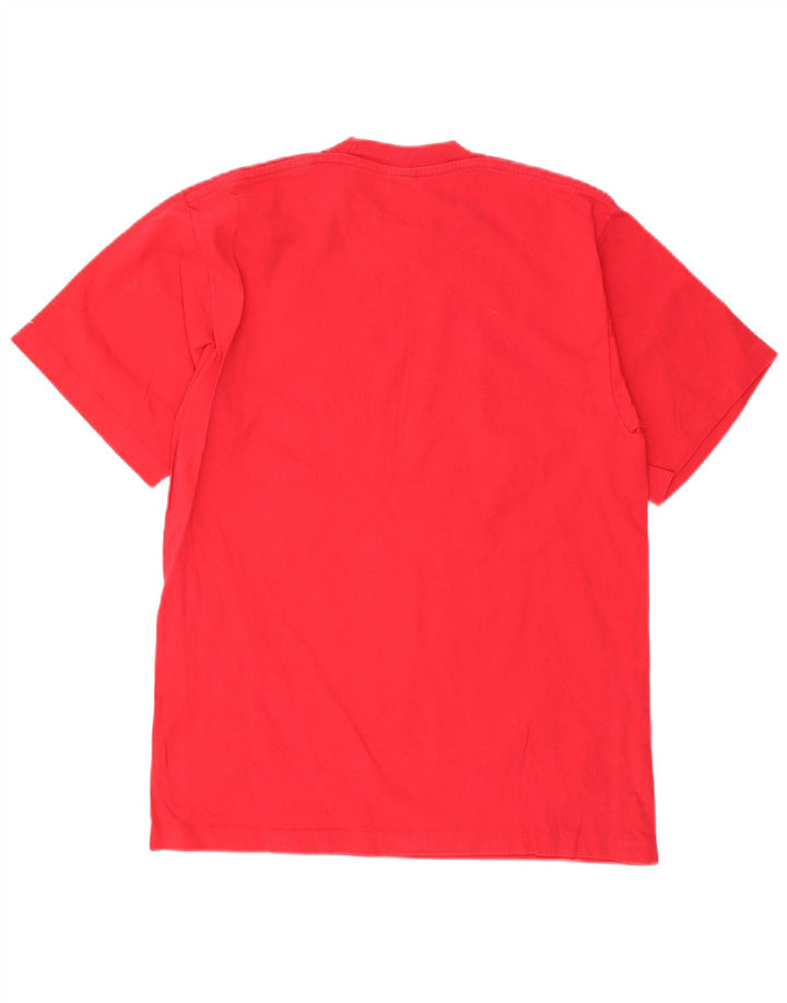 Champion Mens Graphic T-Shirt Top Medium Red