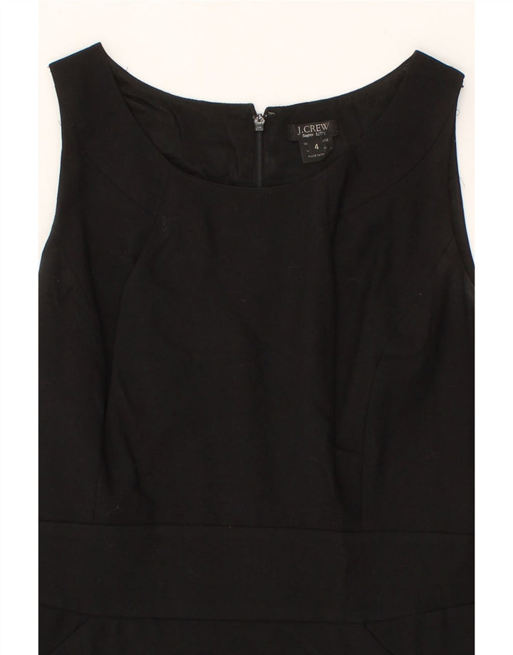 J. CREW Womens Sleeveless Sheath Dress US 4 Small Black Wool Vintage J. Crew and Second-Hand J. Crew from Messina Hembry 