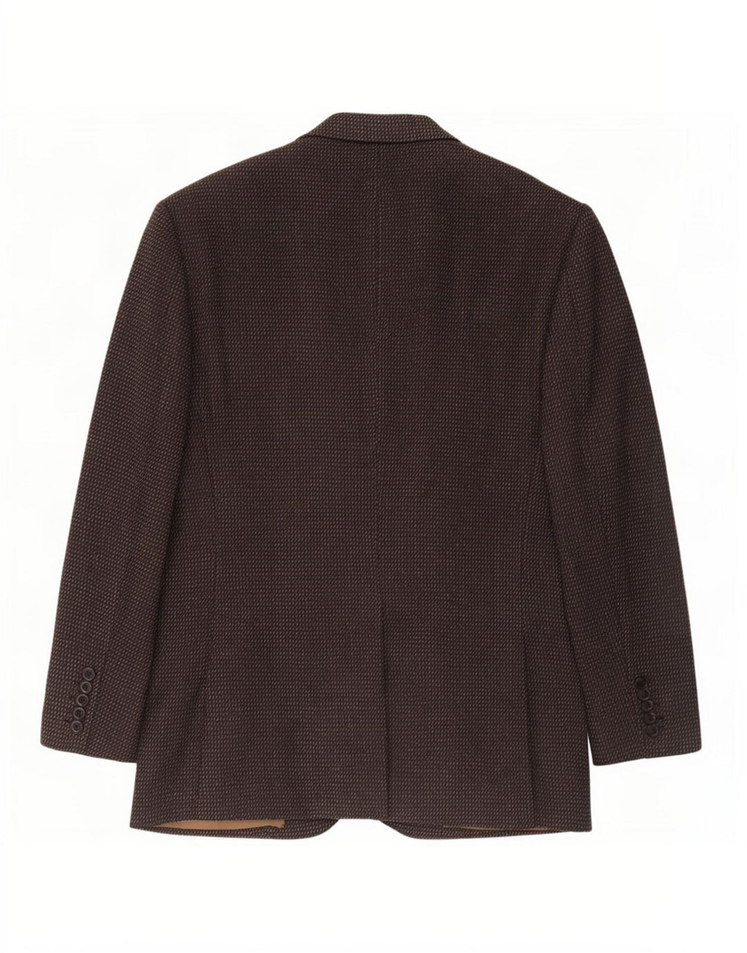 Jaqueta blazer masculina de 2 botões Anralfo Orsini Reino Unido 40 grande marrom manchado