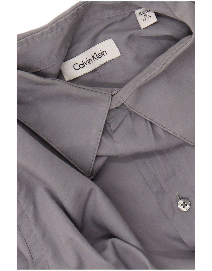 CALVIN KLEIN Chemise Homme Taille 16 Grand Bleu