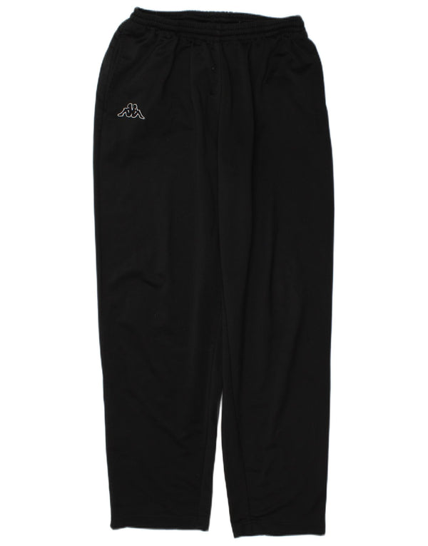 Calça de treino masculina Kappa grande poliéster preto