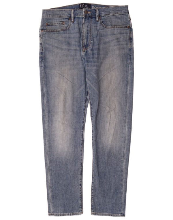 Женские узкие зауженные джинсы с высокой талией Gap W32 L30, синие, хлопок