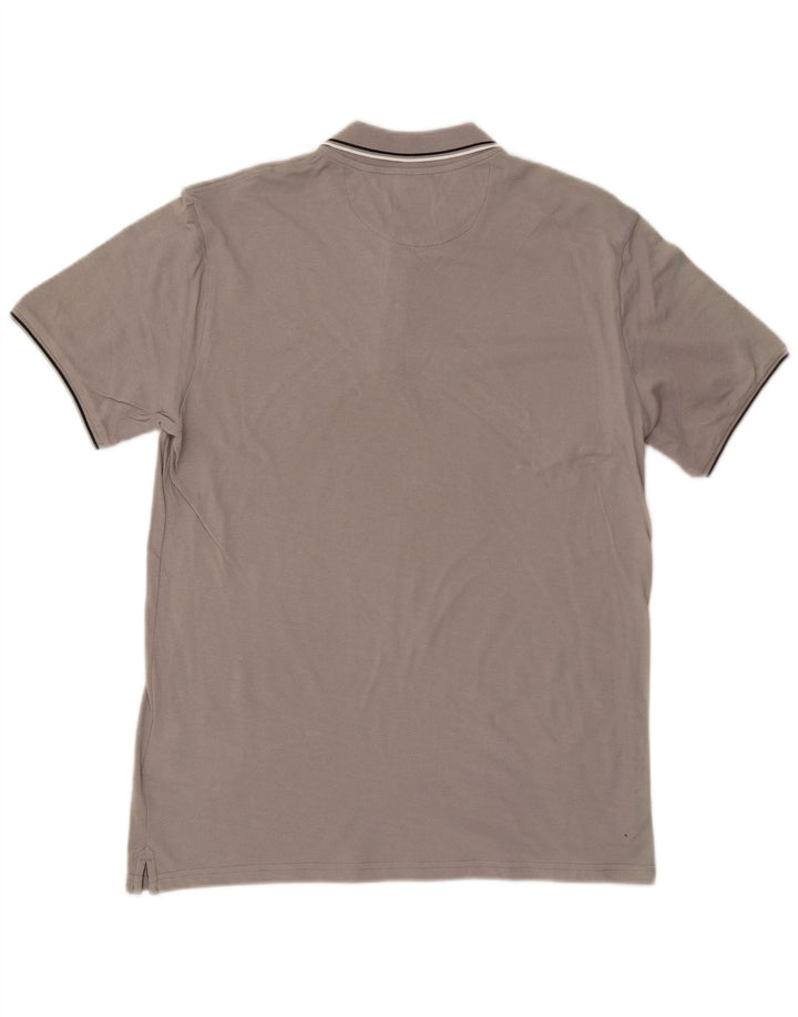 CHAMPION Mens Polo Shirt XL Grey Cotton