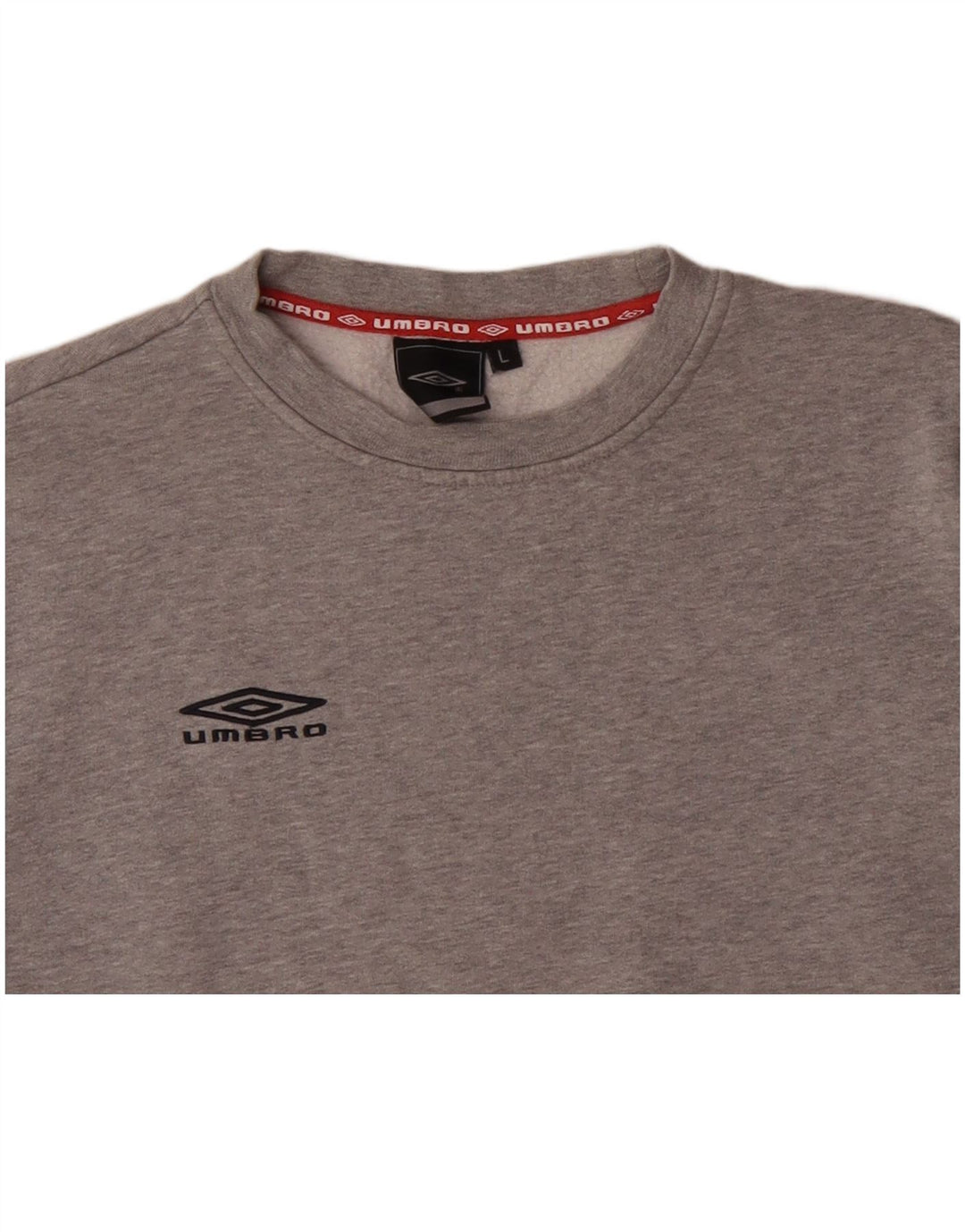 UMBRO Womens Sweatshirt Jumper UK 16 Large Grey Cotton