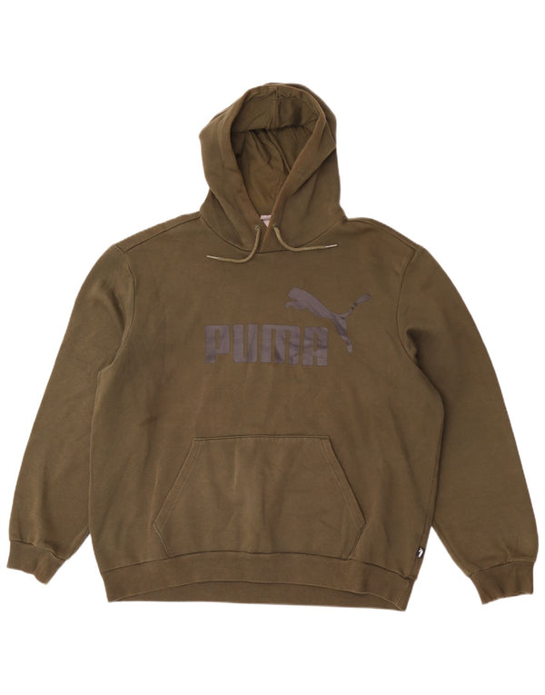 Felpa con cappuccio grafica da donna Puma UK 18 XL Cachi