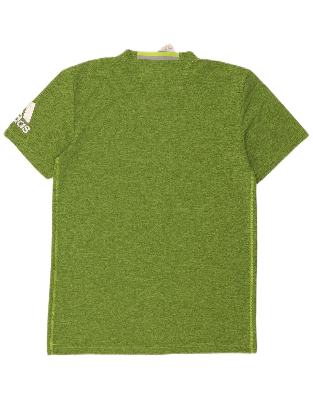 Adidas Mens T-Shirt Top Medium Green Flecked Polyester