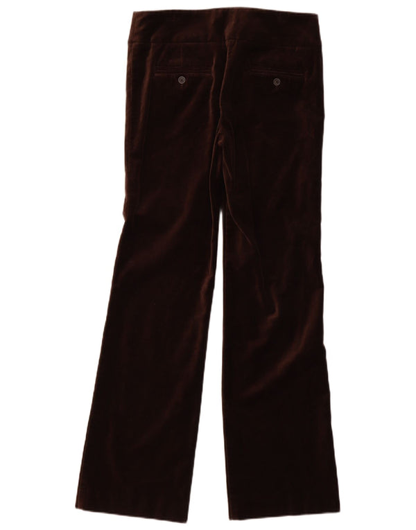 Monsoon Pantalones casuales de terciopelo con corte de bota para mujer UK 8 Small W32 L32 Marrón