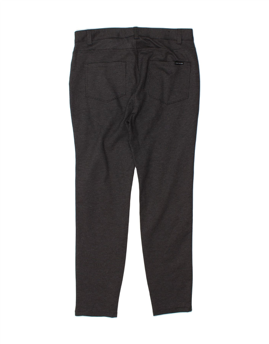 DKNY Womens Slim Casual Trousers Medium W30 L29 Grey Houndstooth Polyester Vintage Dkny and Second-Hand Dkny from Messina Hembry 