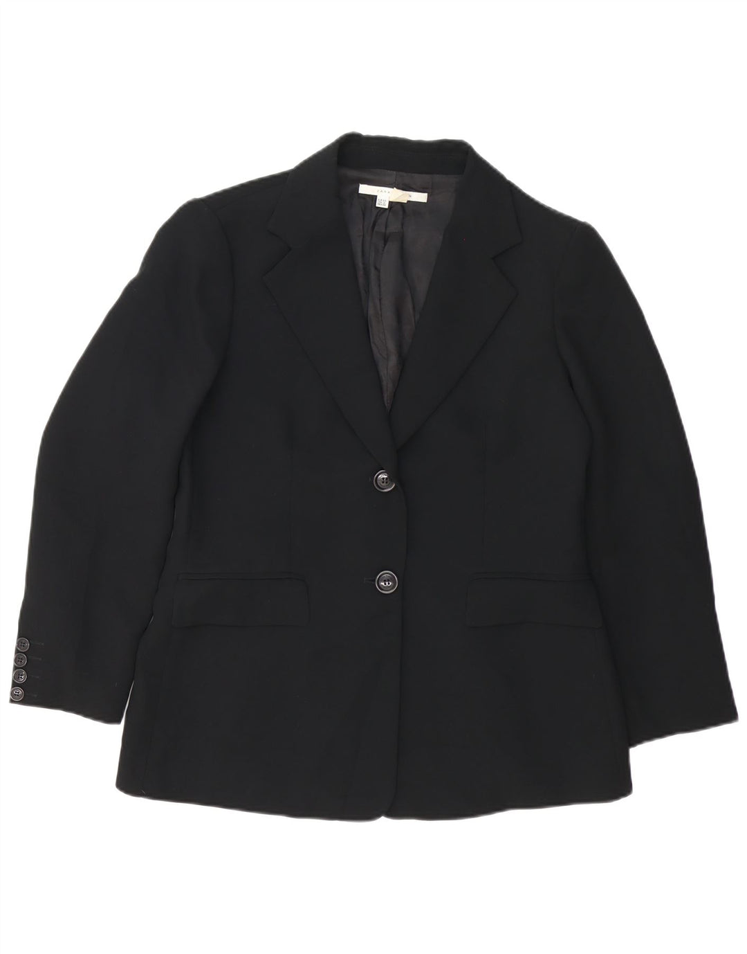Damska marynarka Zara zapinana na 2 guziki EU 44 XL, czarny poliester