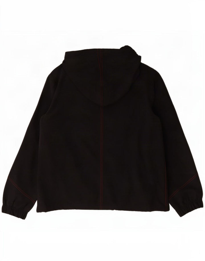 Reebok Damen Kapuzen-Regenjacke UK 14 Large Schwarz Polyester