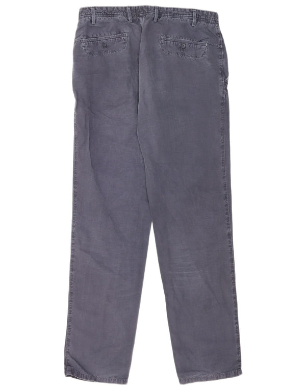 Massimo Dutti Herren gerade Chinohose EU 44 Large W32 L34 Marineblau