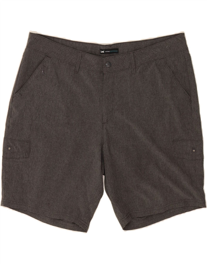 LEE Womens Cargo Shorts US 18 2XL W38  Grey Polyester Vintage Lee and Second-Hand Lee from Messina Hembry 