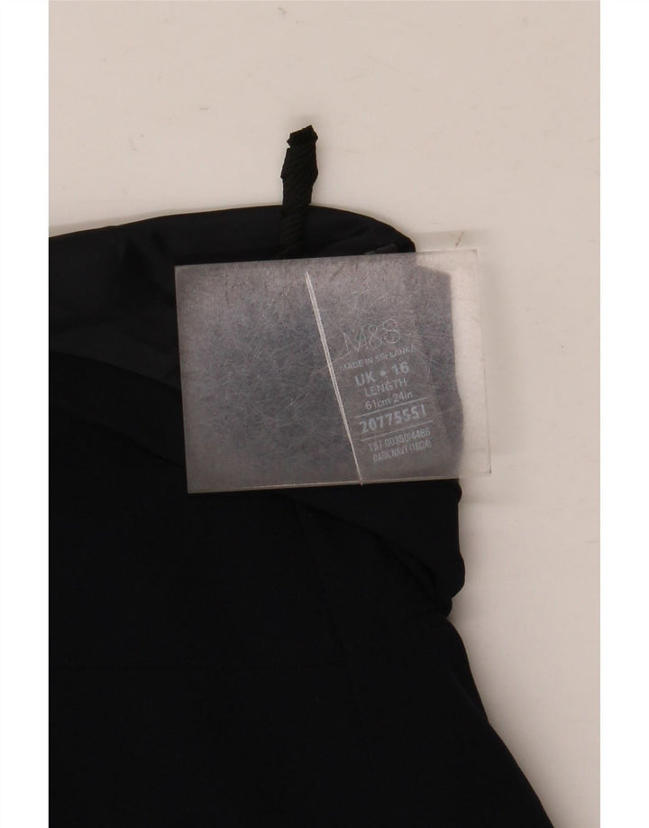 Marks & Spencer Womens A-Line Skirt UK 16 Large W36  Navy Blue Polyester