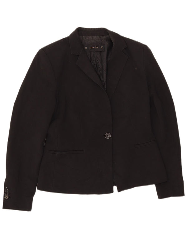 Jachetă pentru femei Zara cu 1 nasture, UK 12 Medium Negru