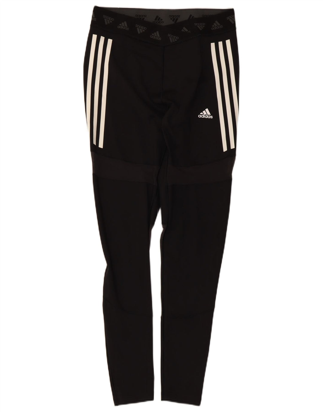 Adidas Womens Leggings UK 16/ 18 Large  Black Polyester