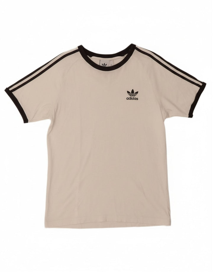 ADIDAS Mens T-Shirt Top Medium White Cotton