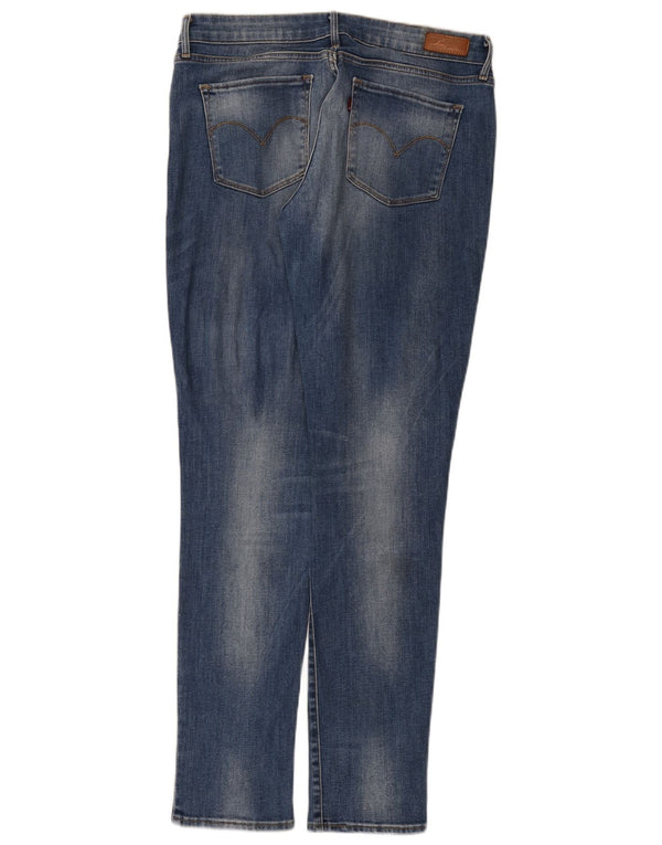 Levi's Damen Slim Jeans W31 L34 Blaue Baumwolle
