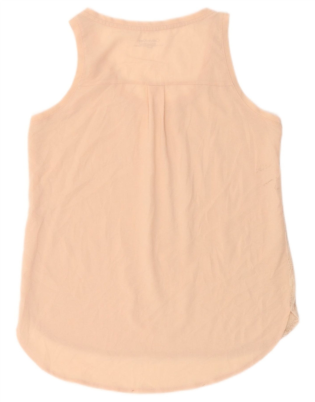 Calvin Klein Womens Vest Top UK 10 Small Pink Spotted Polyester