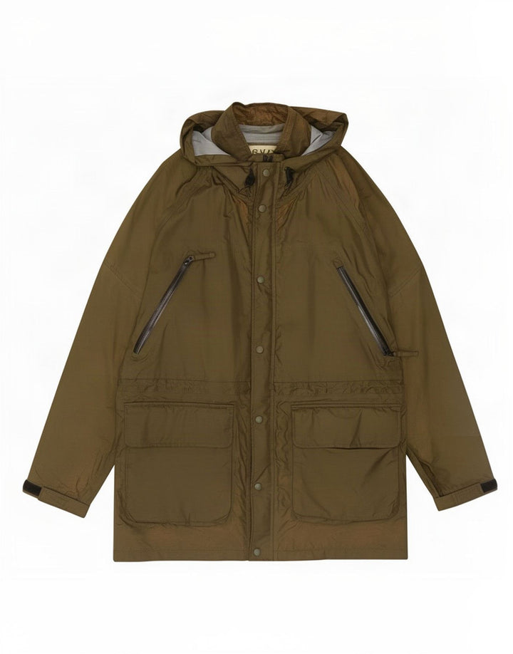 Chubasquero Orvis para hombre UK 38 Medium Caqui Nylon