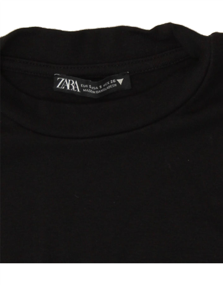 ZARA Womens Bodysuit UK 8 Small Black Vintage Zara and Second-Hand Zara from Messina Hembry 