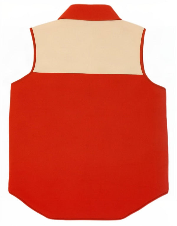 Chaleco polar extragrande para mujer de Tog 24 UK 40 Grande Poliéster con bloques de color rojo