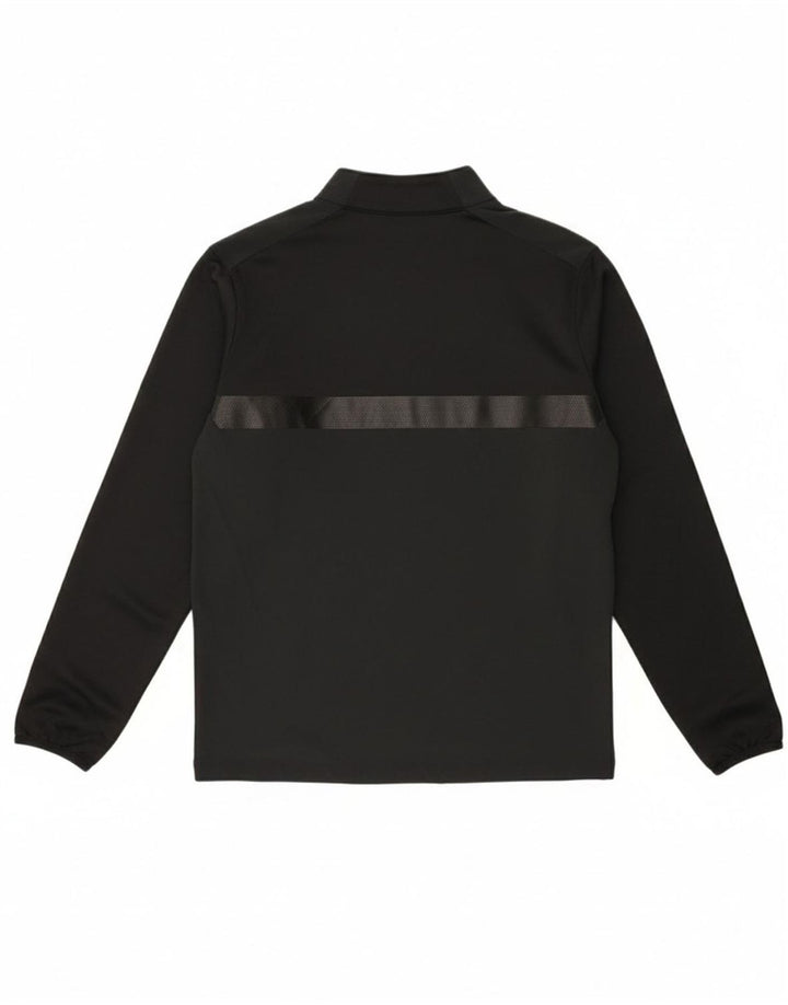 NIKE Mens Zip Neck Pullover Tracksuit Top Small Black Polyester Vintage Nike and Second-Hand Nike from Messina Hembry 