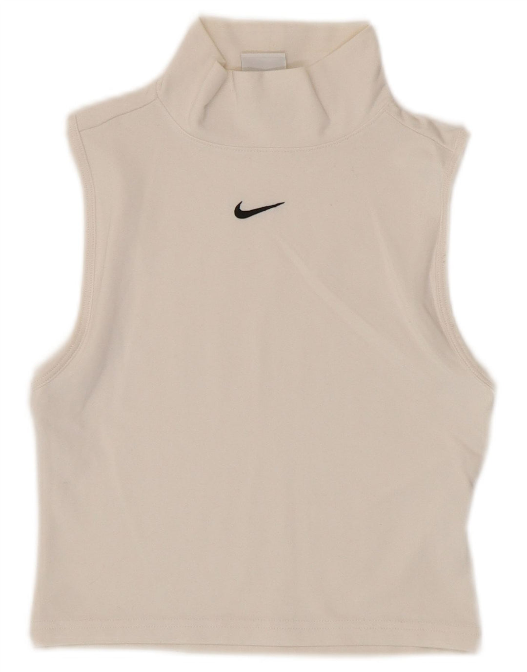 Nike Dame Crop Vest Top UK 4 XS Hvid