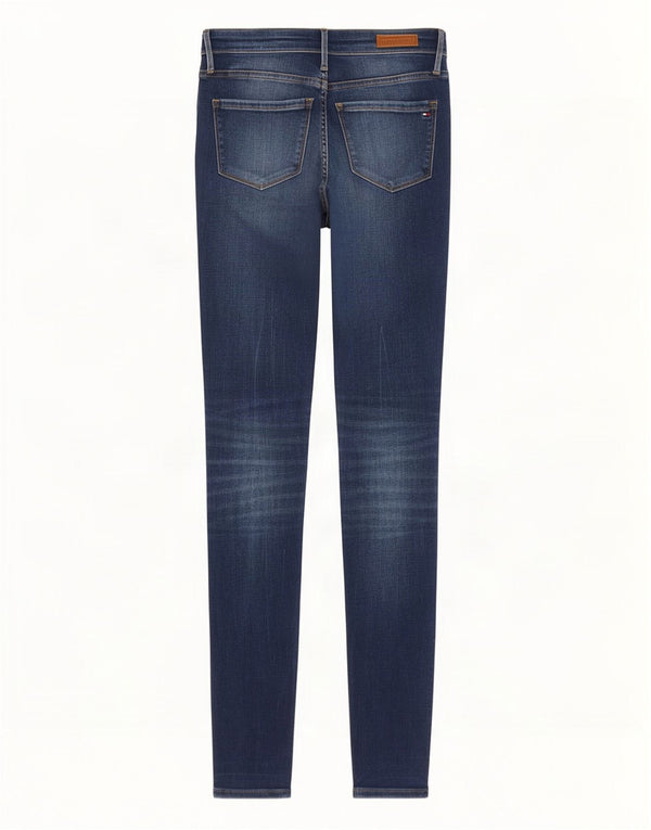 Tommy Hilfiger Womens Como Skinny Jeans W25 L30 Navy Blue Cotton