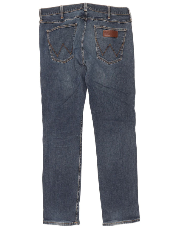 Wrangler Herren-Jeans mit normaler Passform, gerade Passform, W34, L32, Blau, Baumwolle
