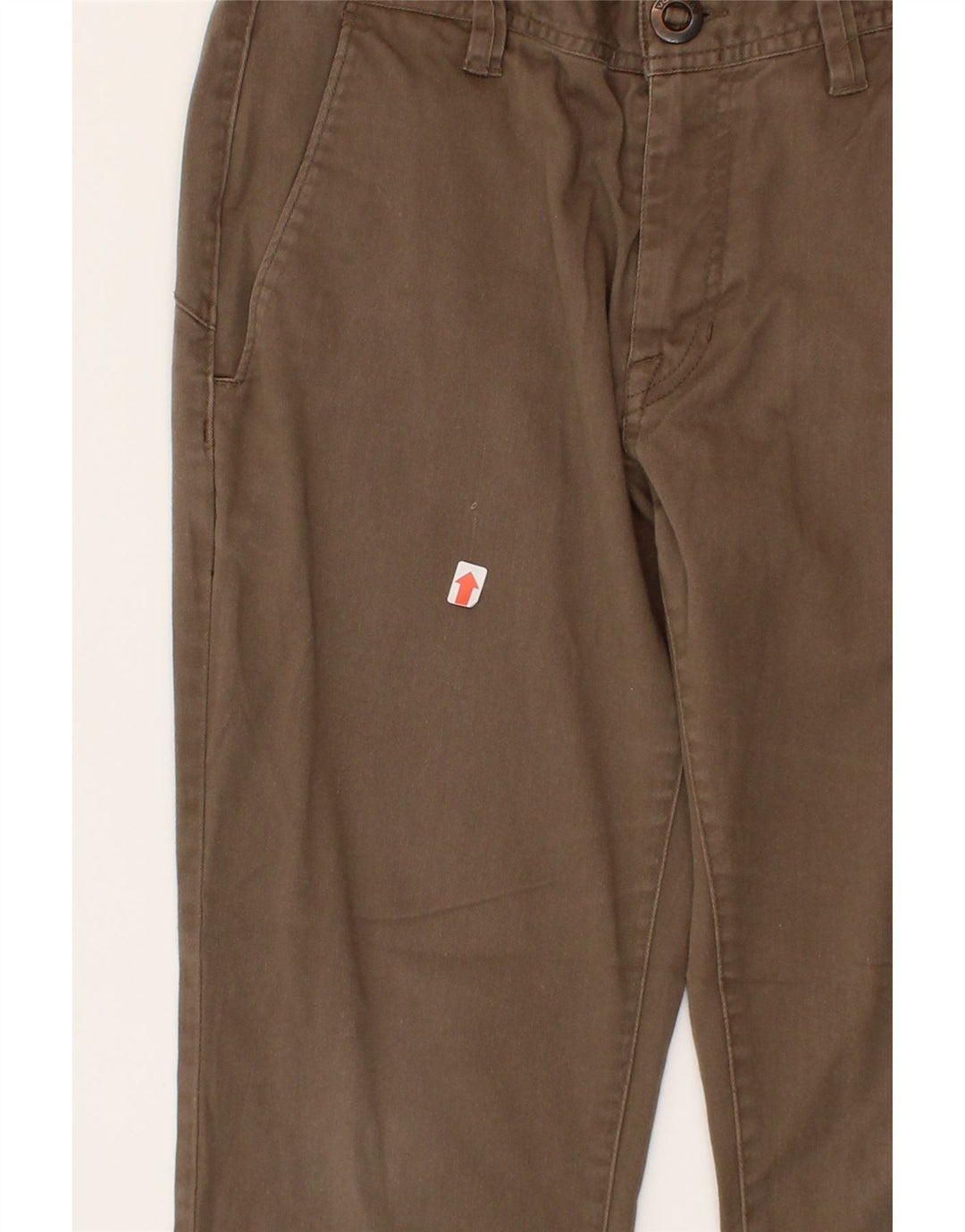 VOLCOM Mens Straight Chino Trousers W29 L26  Brown Cotton Vintage Volcom and Second-Hand Volcom from Messina Hembry 