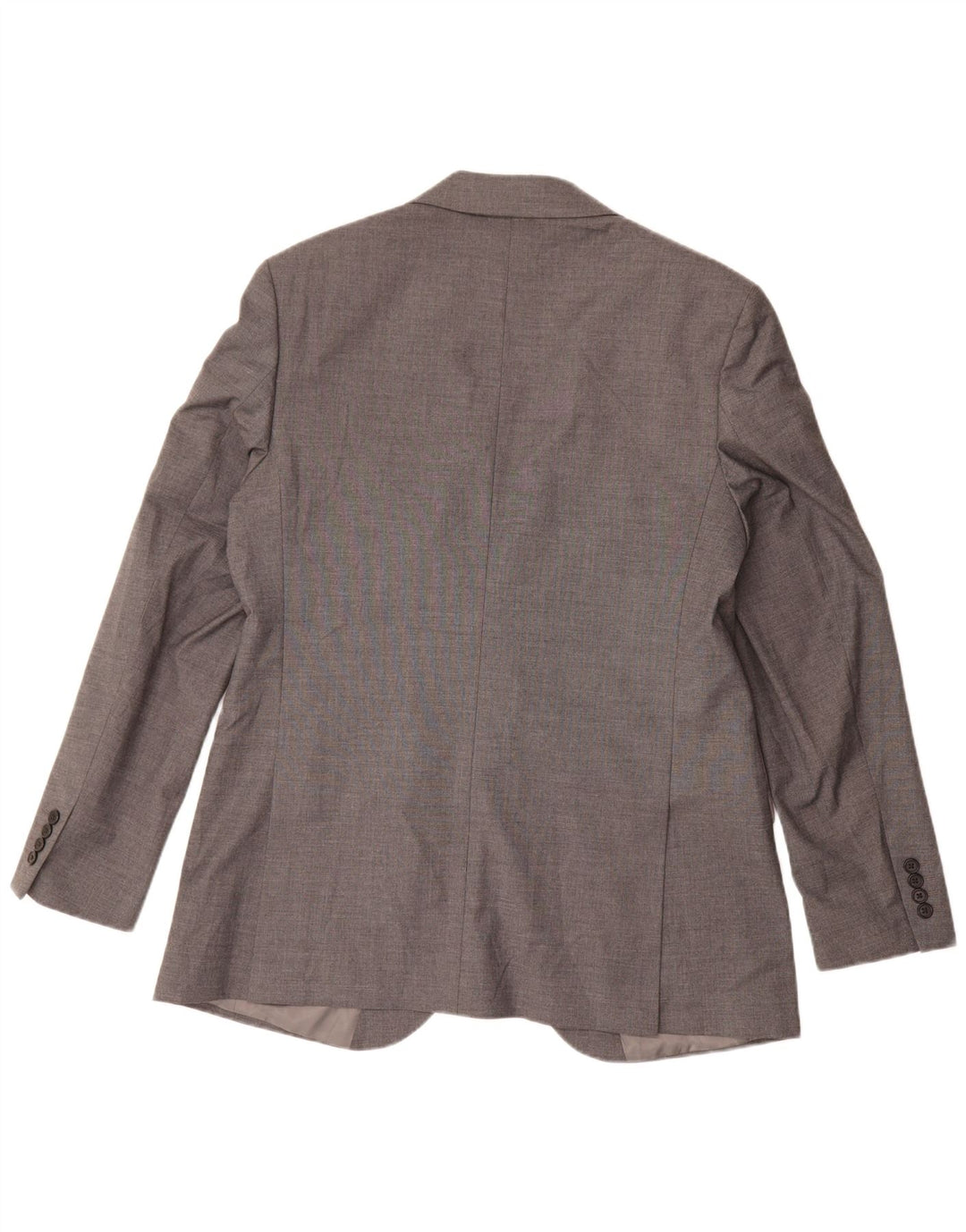 Jaqueta blazer masculina de 2 botões Marks & Spencer Reino Unido 44 XL cinza poliéster