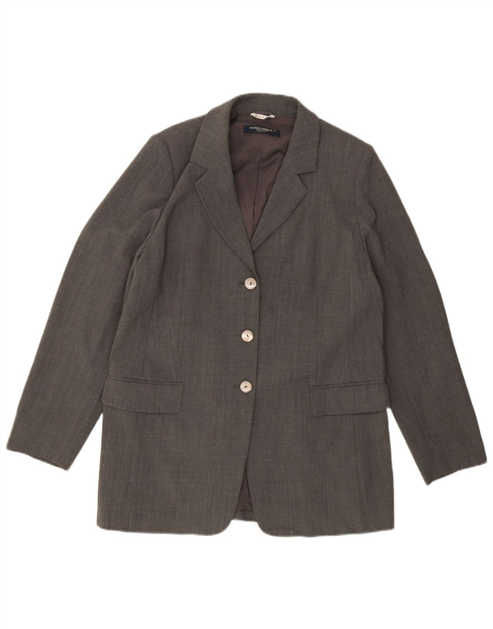 Marina Rinaldi Dame 3-knaps blazerjakke str. 25 Large Grå Polyester