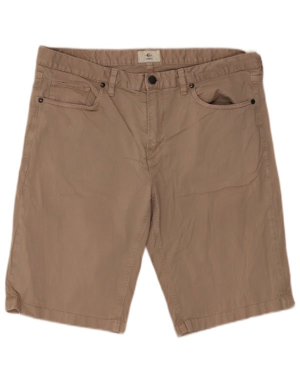 Cerruti 1881 Mens Casual Shorts Large Beige