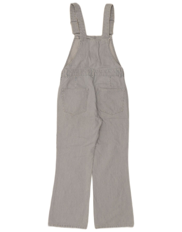 Pantaloni salopette da donna Zara XS W28 L26 cotone gessato blu