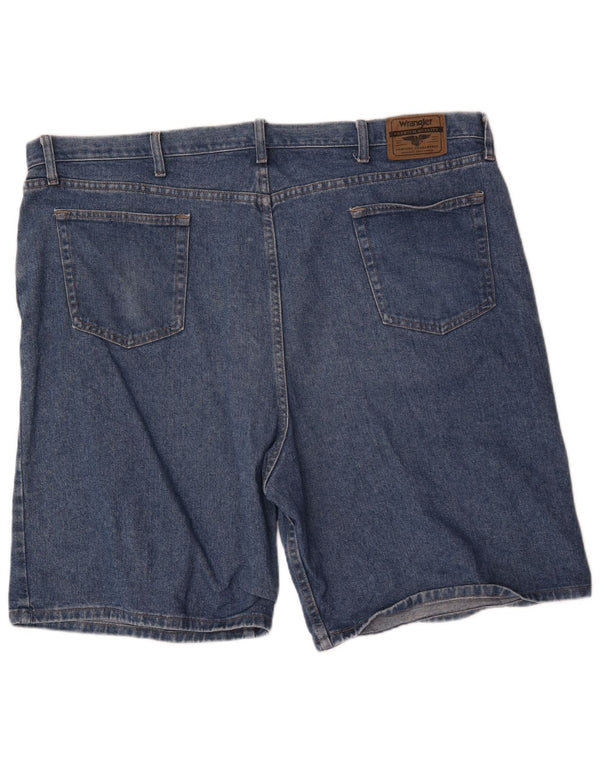 Pantaloncini di jeans dalla vestibilità rilassata da uomo Wrangler W48 4XL cotone blu